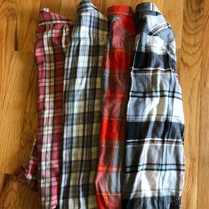Plaid long sleeve Shirts Large